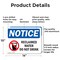 Signmission Reclaimed Water Do Not Drink, 14 in W x Rectangle, Aluminum OS-2PACK-NS-A-1014-L-17995 - alternate 2